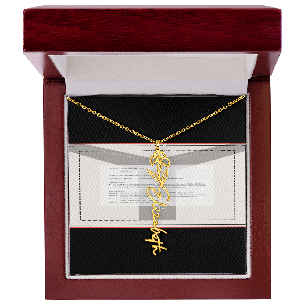 Flowerz Are Forever Custom Necklace