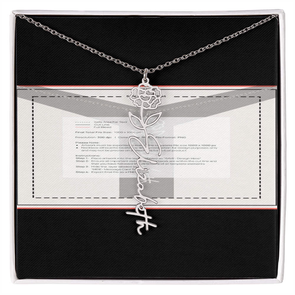 Flowerz Are Forever Custom Necklace