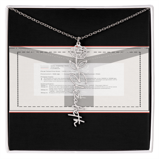 Flowerz Are Forever Custom Necklace