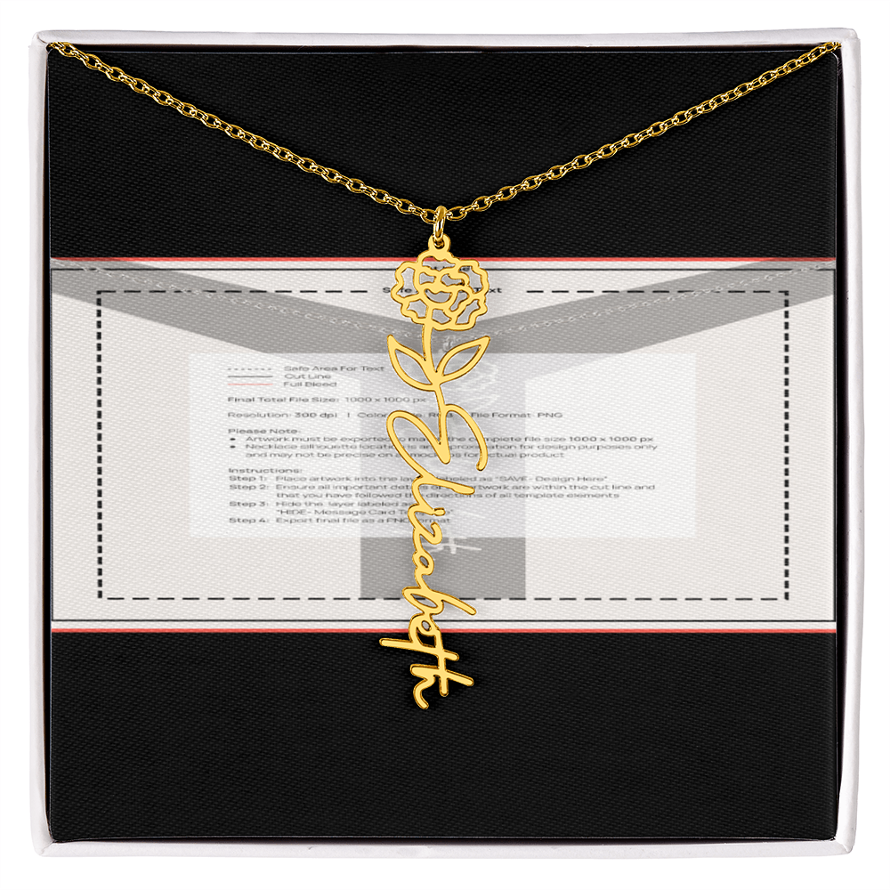 Flowerz Are Forever Custom Necklace