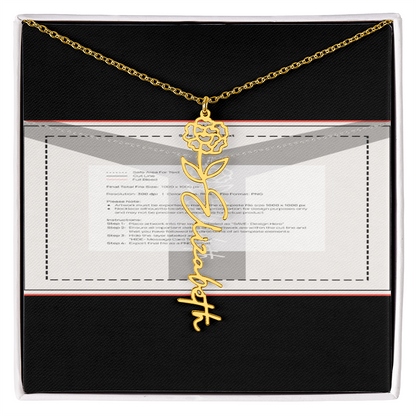 Flowerz Are Forever Custom Necklace