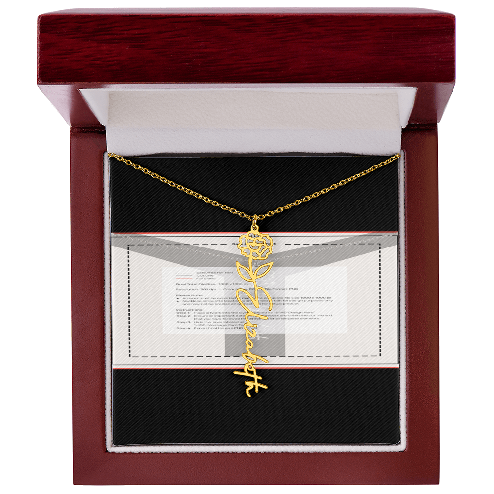 Flowerz Are Forever Custom Necklace