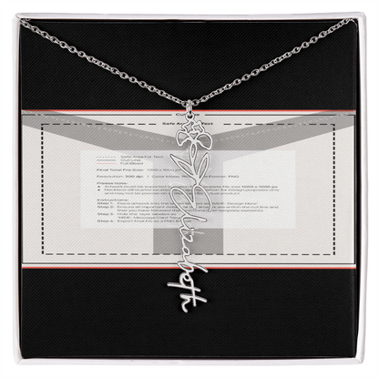 Flowerz Are Forever Custom Necklace