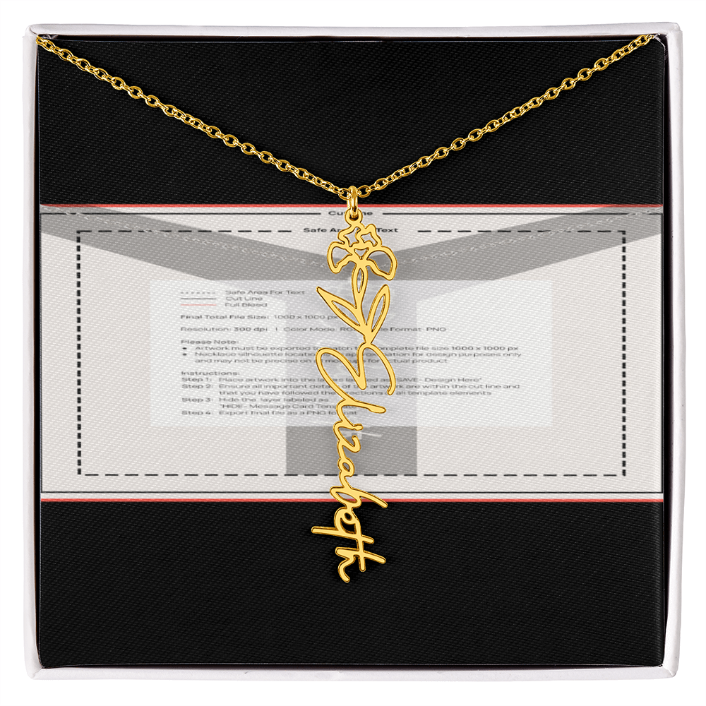 Flowerz Are Forever Custom Necklace