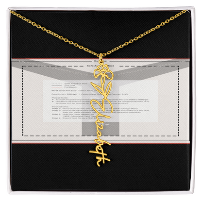 Flowerz Are Forever Custom Necklace