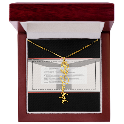 Flowerz Are Forever Custom Necklace