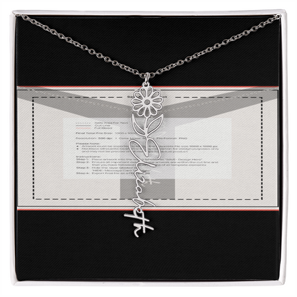 Flowerz Are Forever Custom Necklace