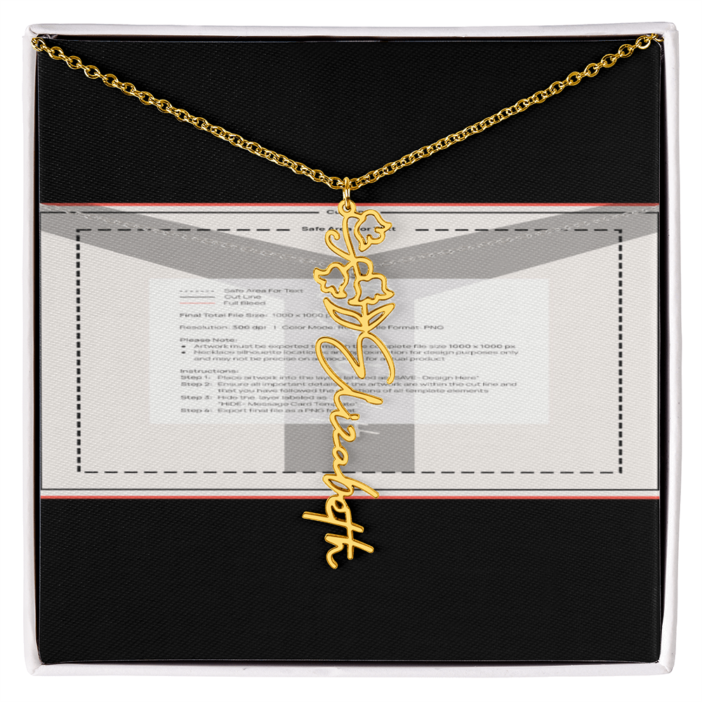Flowerz Are Forever Custom Necklace