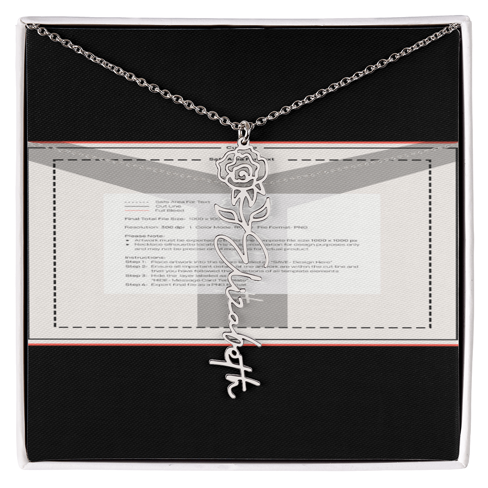 Flowerz Are Forever Custom Necklace