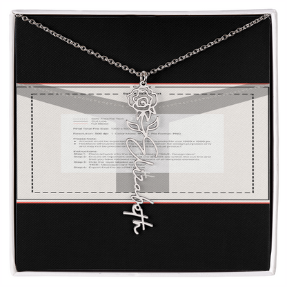 Flowerz Are Forever Custom Necklace