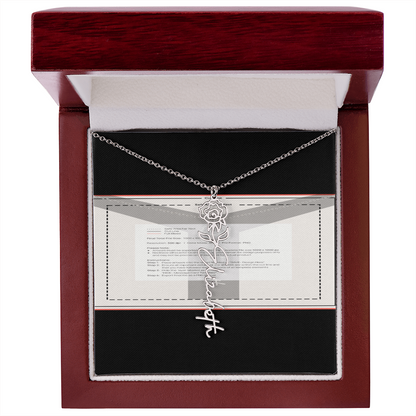 Flowerz Are Forever Custom Necklace