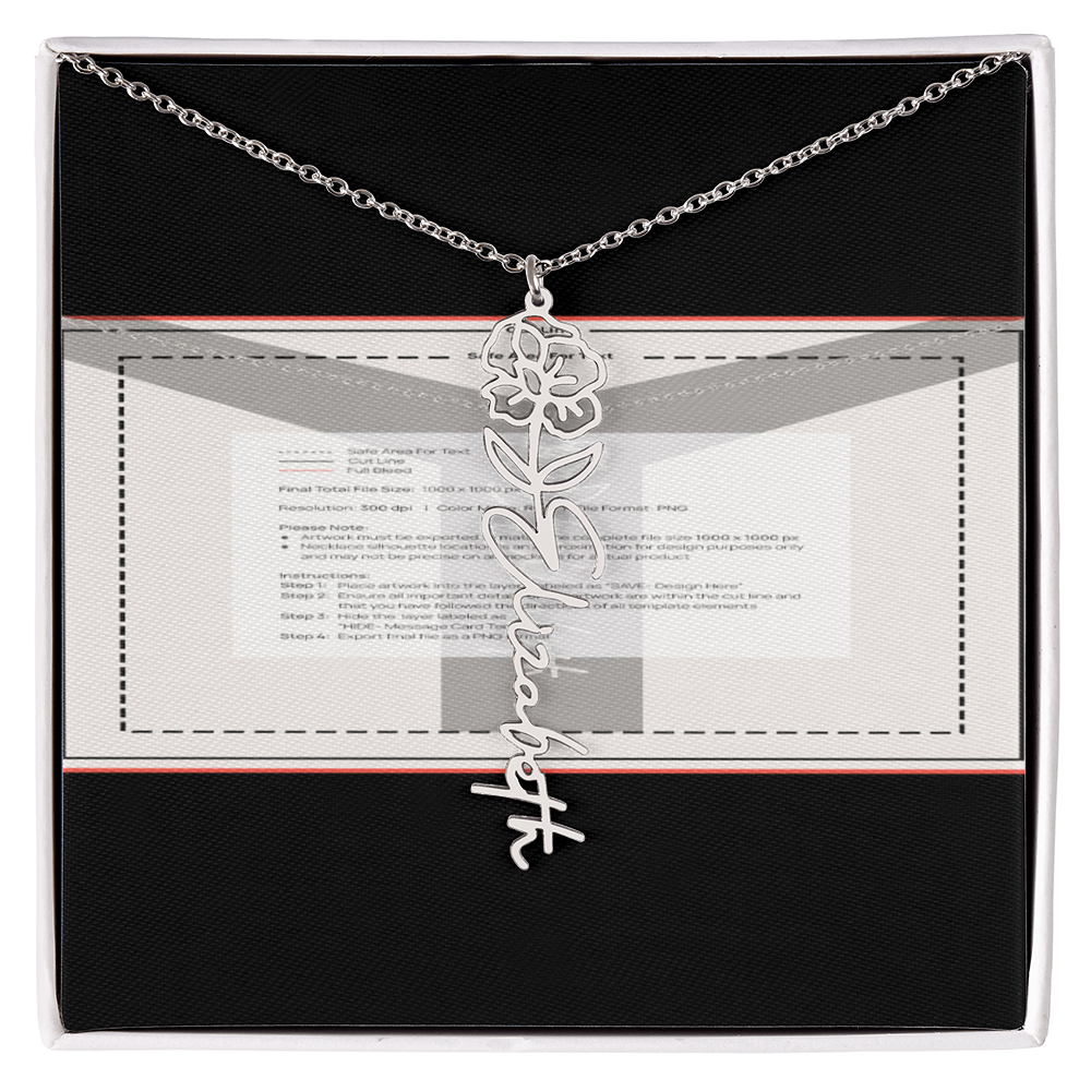 Flowerz Are Forever Custom Necklace
