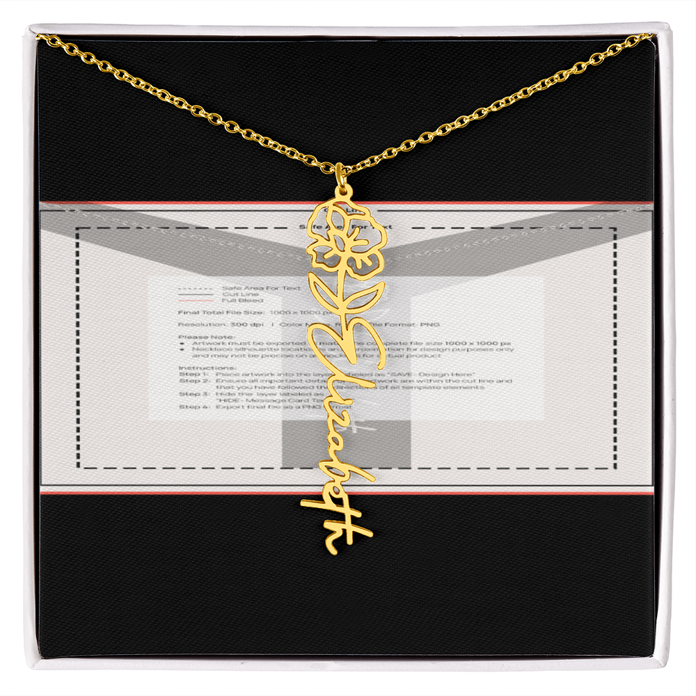 Flowerz Are Forever Custom Necklace