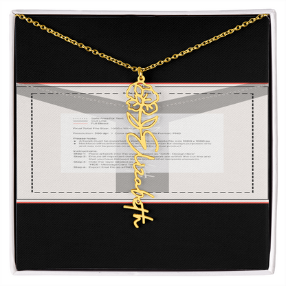 Flowerz Are Forever Custom Necklace