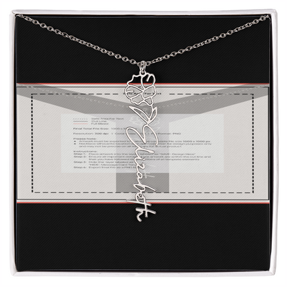 Flowerz Are Forever Custom Necklace