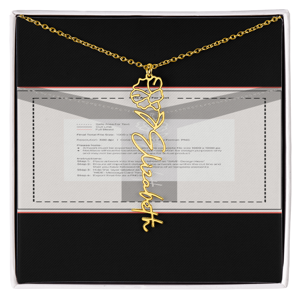 Flowerz Are Forever Custom Necklace