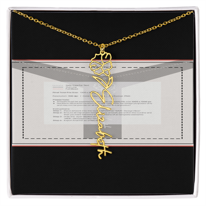 Flowerz Are Forever Custom Necklace
