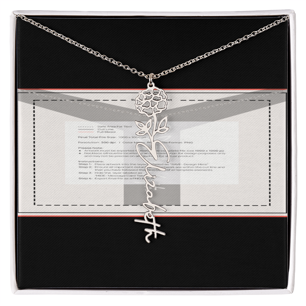 Flowerz Are Forever Custom Necklace