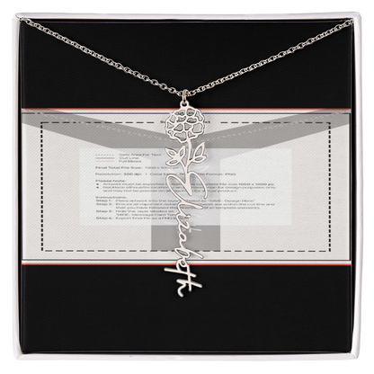 Flowerz Are Forever Custom Necklace