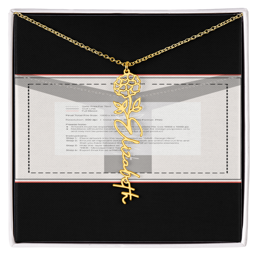 Flowerz Are Forever Custom Necklace