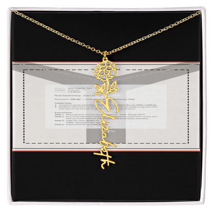 Flowerz Are Forever Custom Necklace