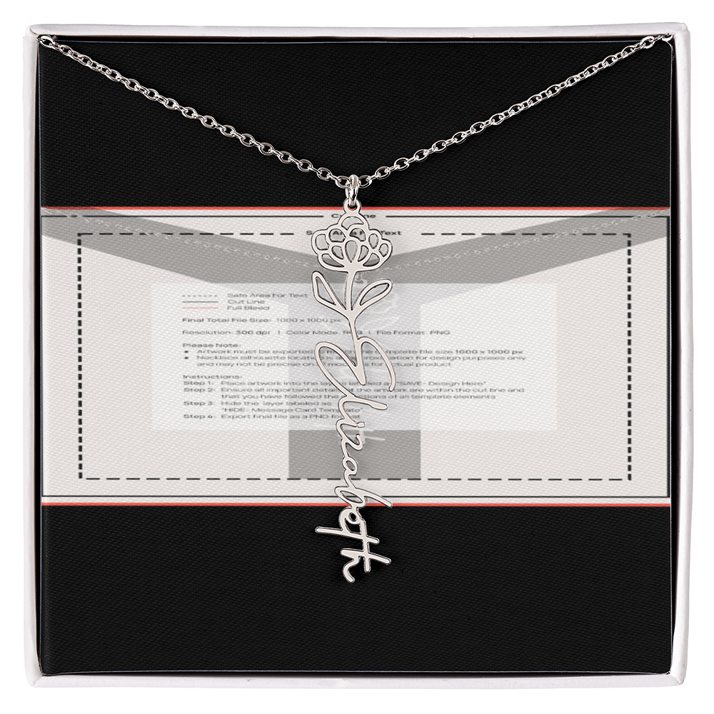 Flowerz Are Forever Custom Necklace