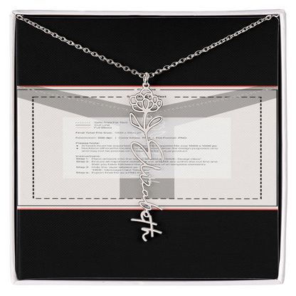 Flowerz Are Forever Custom Necklace