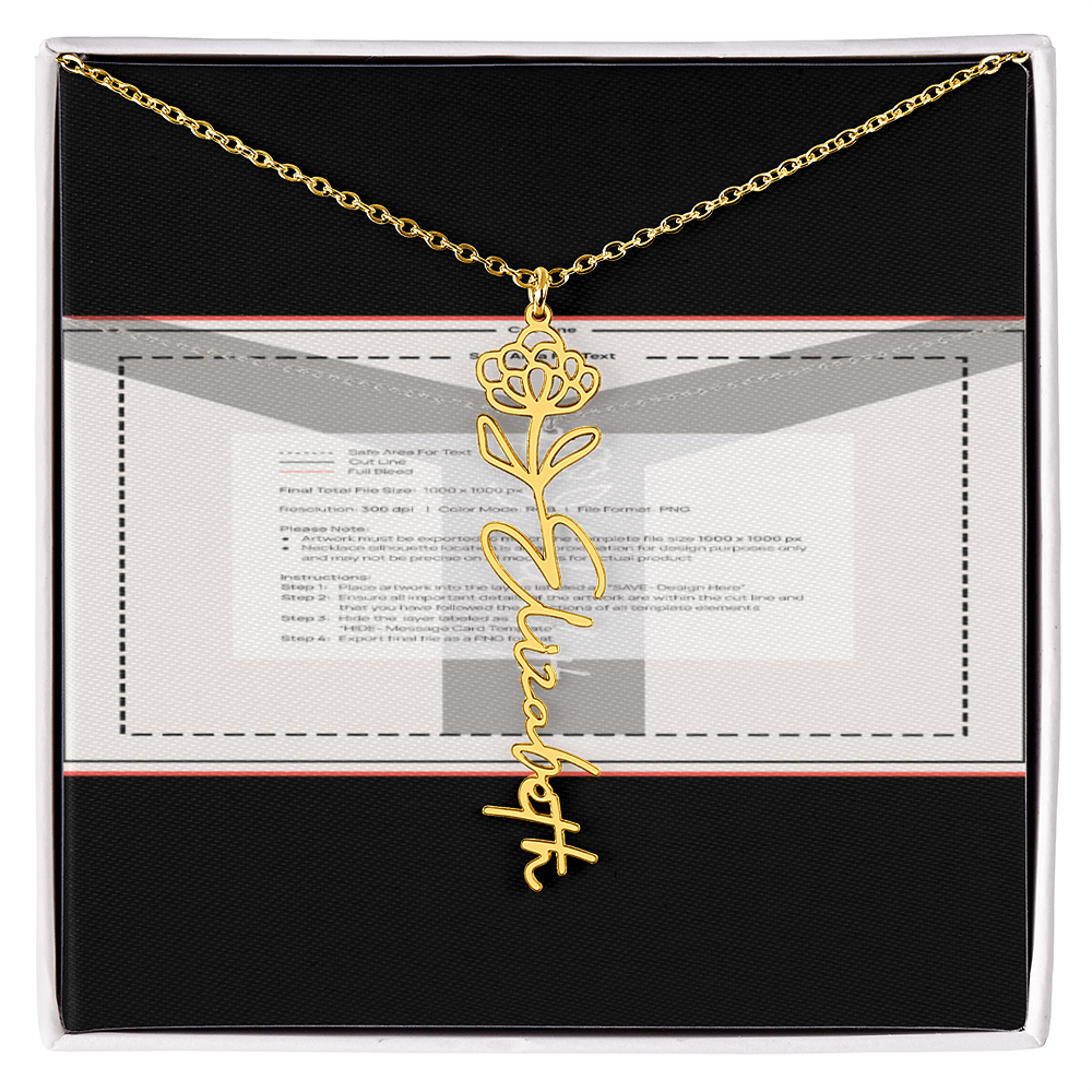 Flowerz Are Forever Custom Necklace