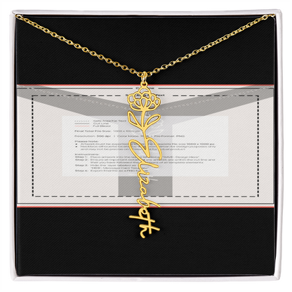 Flowerz Are Forever Custom Necklace