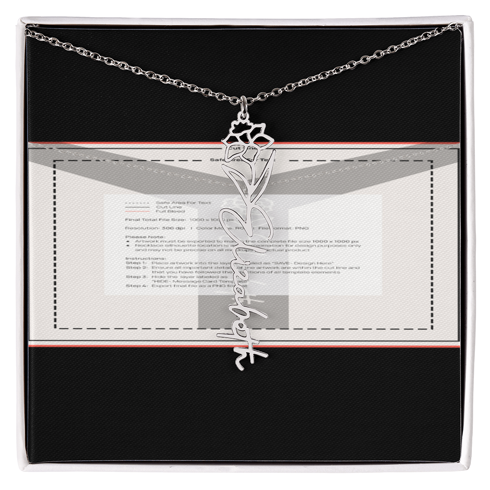 Flowerz Are Forever Custom Necklace