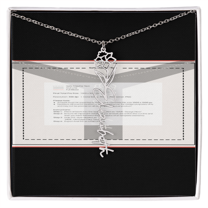 Flowerz Are Forever Custom Necklace