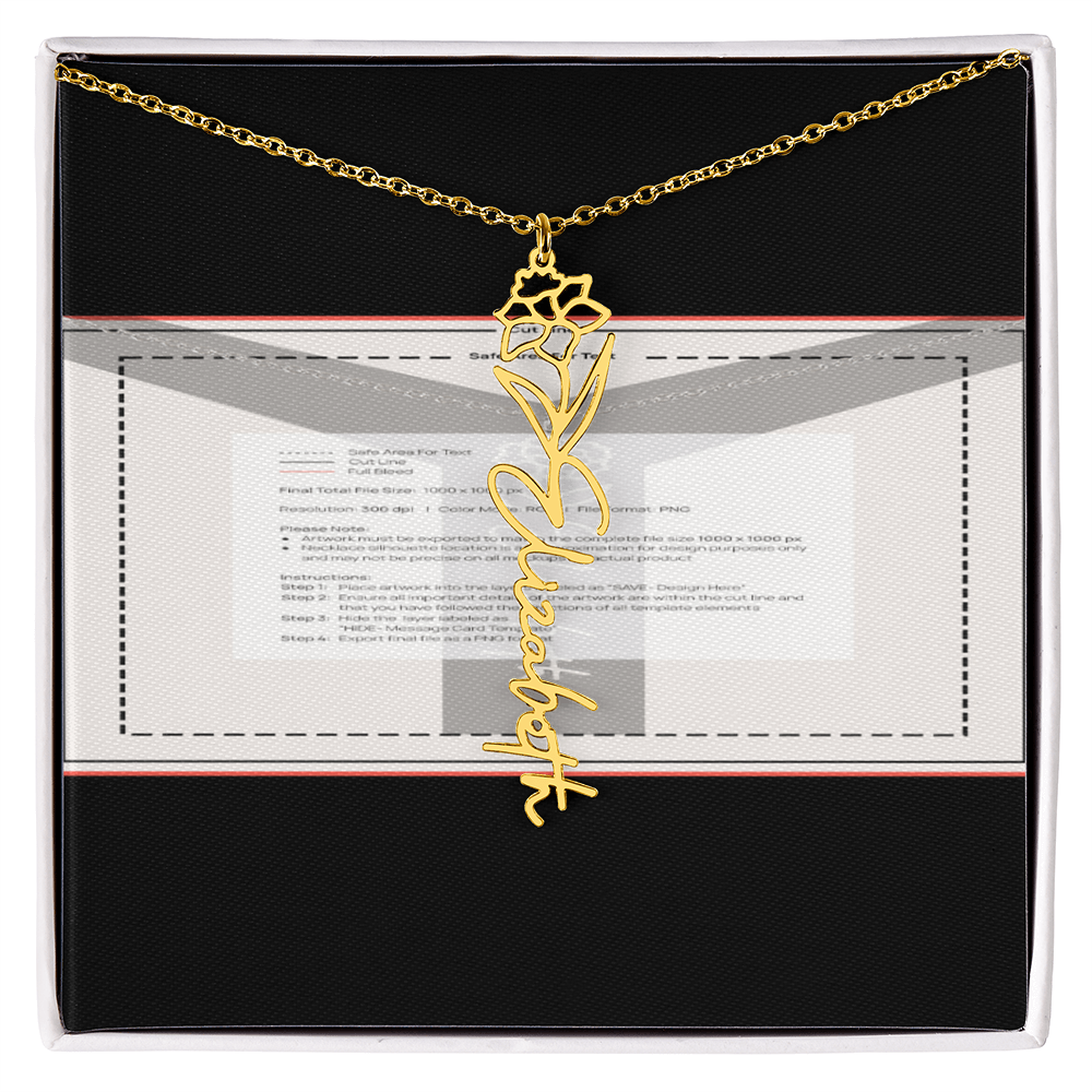 Flowerz Are Forever Custom Necklace